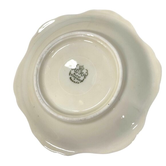 Alka Kunst Kronach Bavaria Dish Vintage Flowers Gold Trim 4" Trinket Candy - Picture 2 of 4